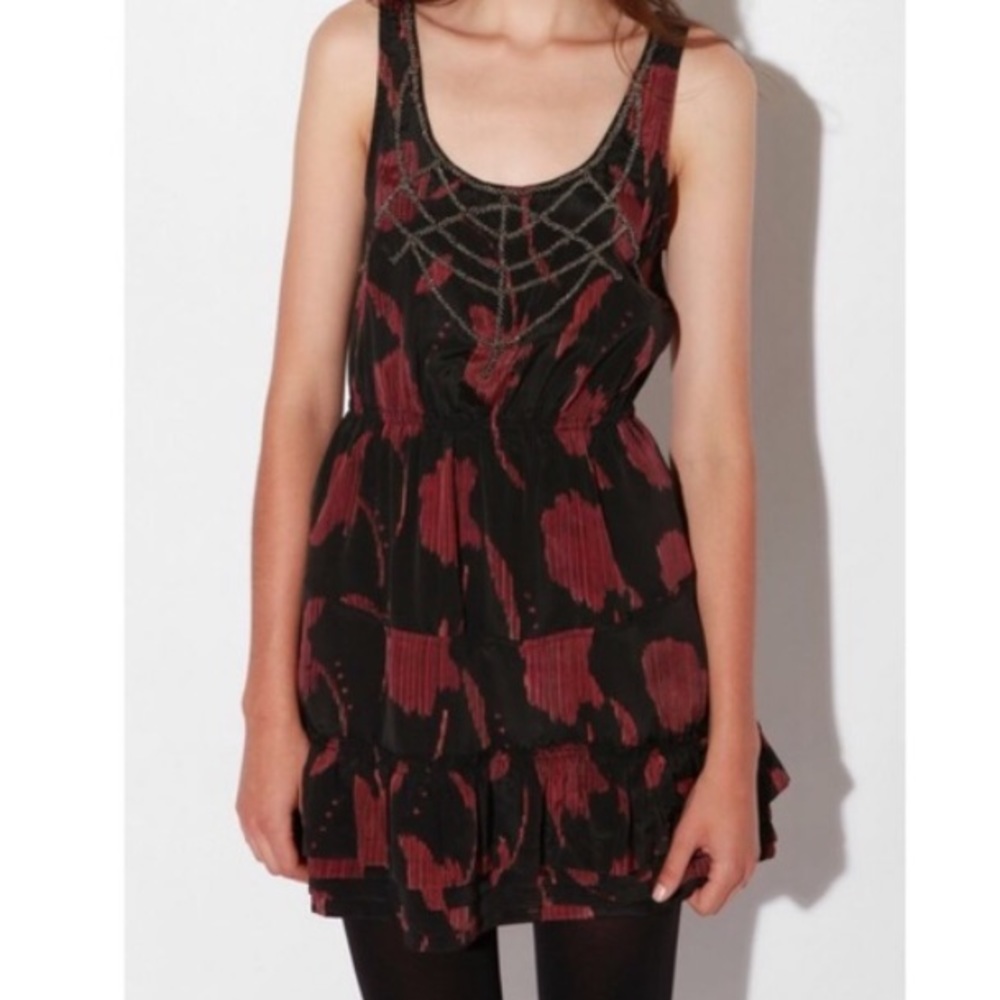 Ecoté Anthropologie Sleeveless Ruffle Dress